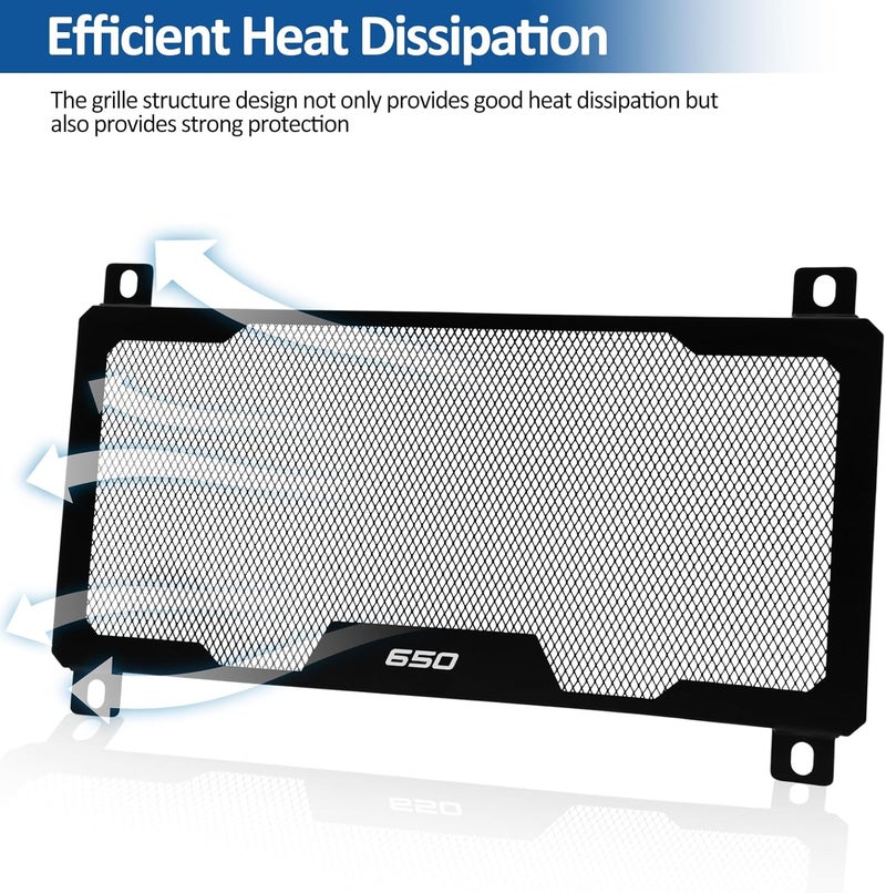 XIDAODIT Radiator Cover Grille Guard Protection Compatible with Kawasaki Ninja650 Z650 Z 650 RS Z650RS 2021-2025 - Image 5